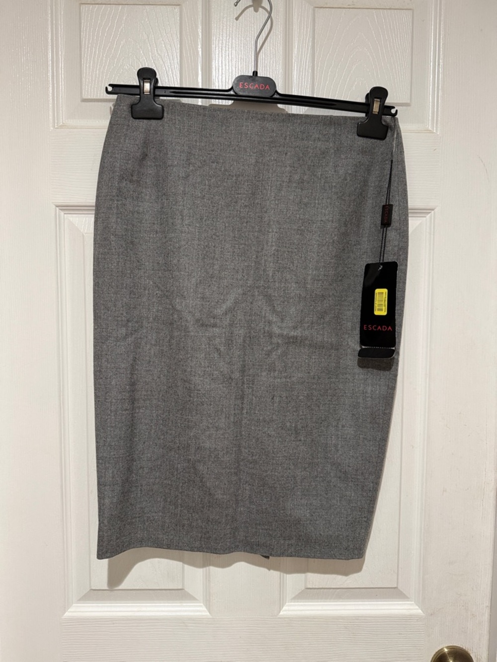 Escada Gray Tailored Pencil Skirt